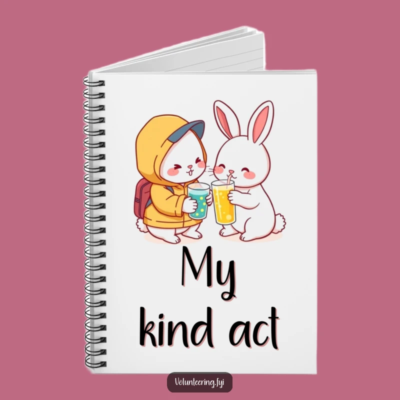 Funny Kawaii Rabbit Friendship Notebook: Jot Down Kind Thoughts with a Pal, Great Funny Gift