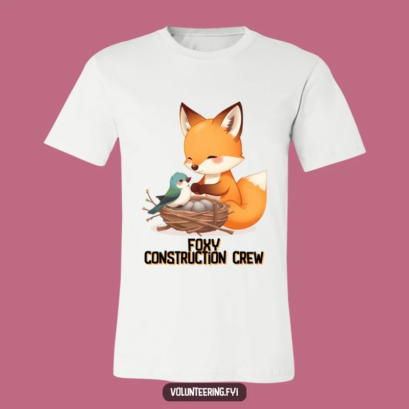 Funny Fox Friendship T-Shirt: Wear the Joy of Helping Nature's Friends