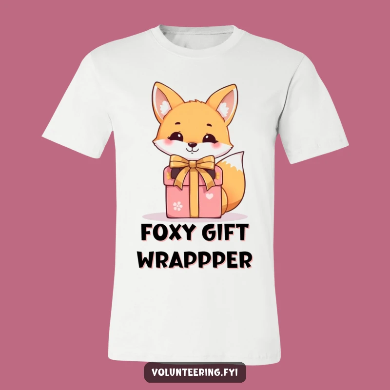 Funny Fox Gift T-Shirt: Smiling Present Wrapper, Hilarious Gift