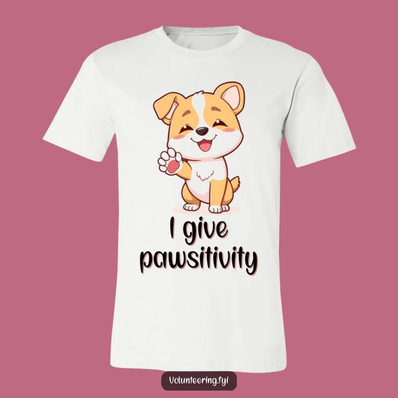 Funny Dog Paw T-Shirt - Celebrating Joyful Friendship, Hilarious Canine Style!
