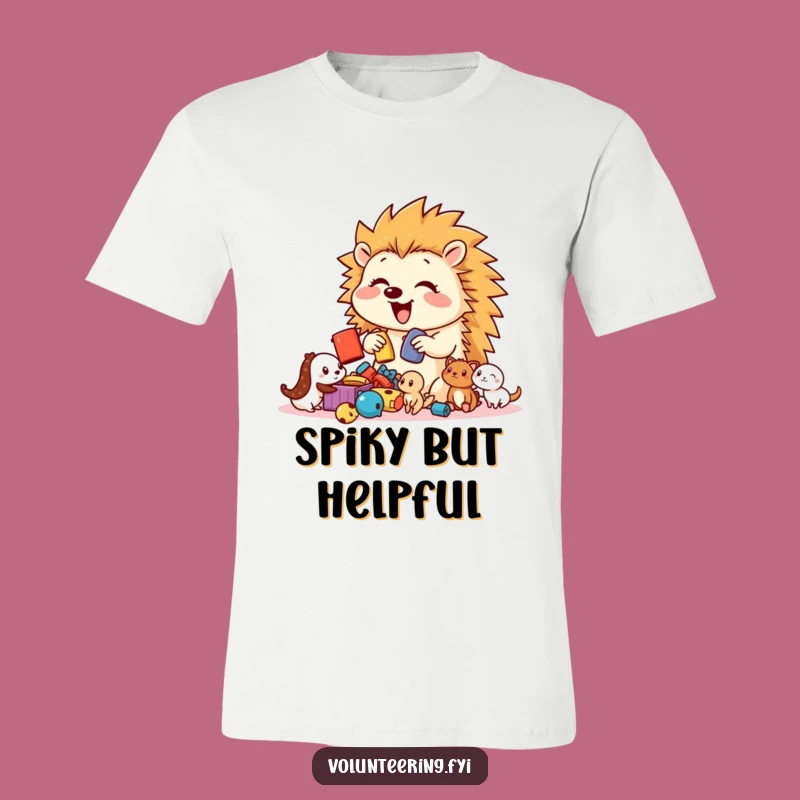 Funny Hedgehog Toy Sorter T-Shirt: Happy Organizer Tee, Cute Animal Gift