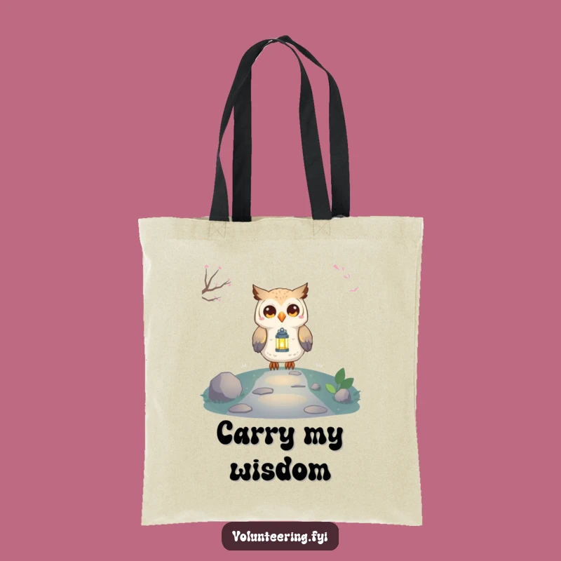 Funny Owl Lantern Tote Bag: Carry Wisdom, Stylish Animal Accessory, Great Funny Gift