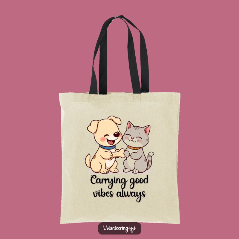 Funny Dog & Cat Bone Tote Bag - Practical Humor & Pet Accessory