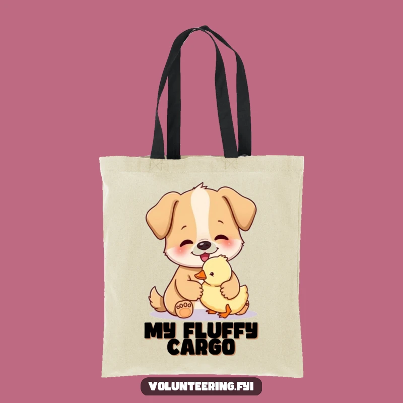 Funny Dog Duckling Tote Bag - Stylish & Humorous Pet Accessory